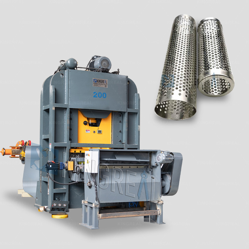 Metallfiltriga perforeeritud valmistamise masin