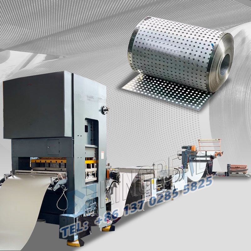 Lehtpoolide perforeerimis- ja tagasikerimismasin