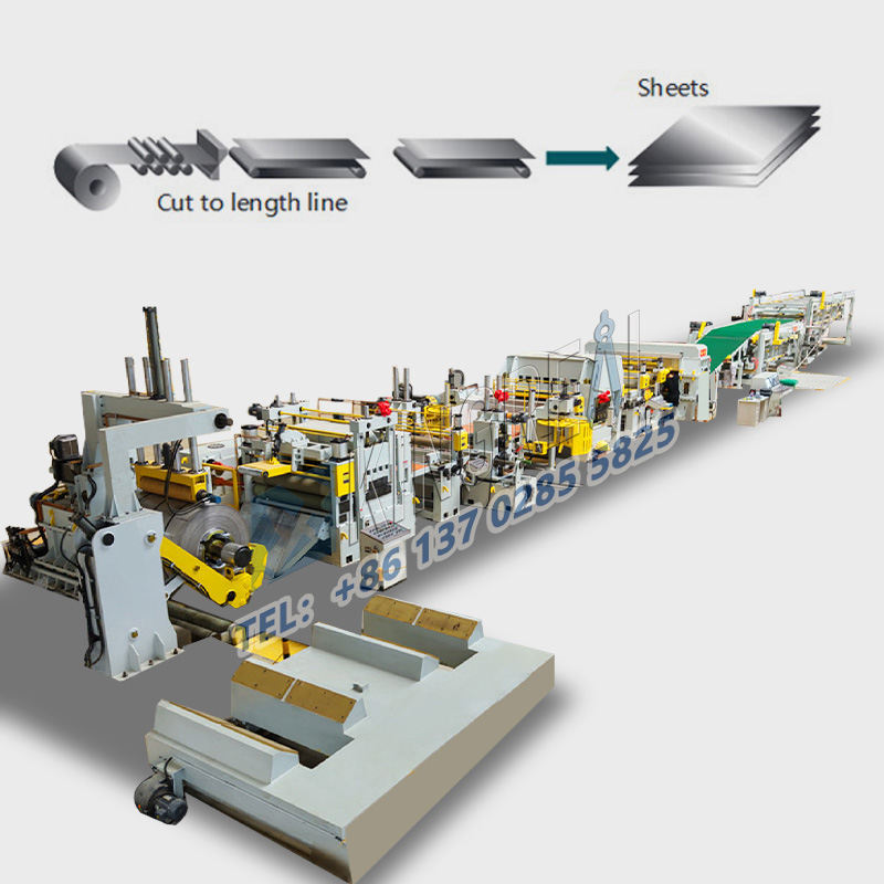Pikkuseks lõigatud lehtmetallmasin